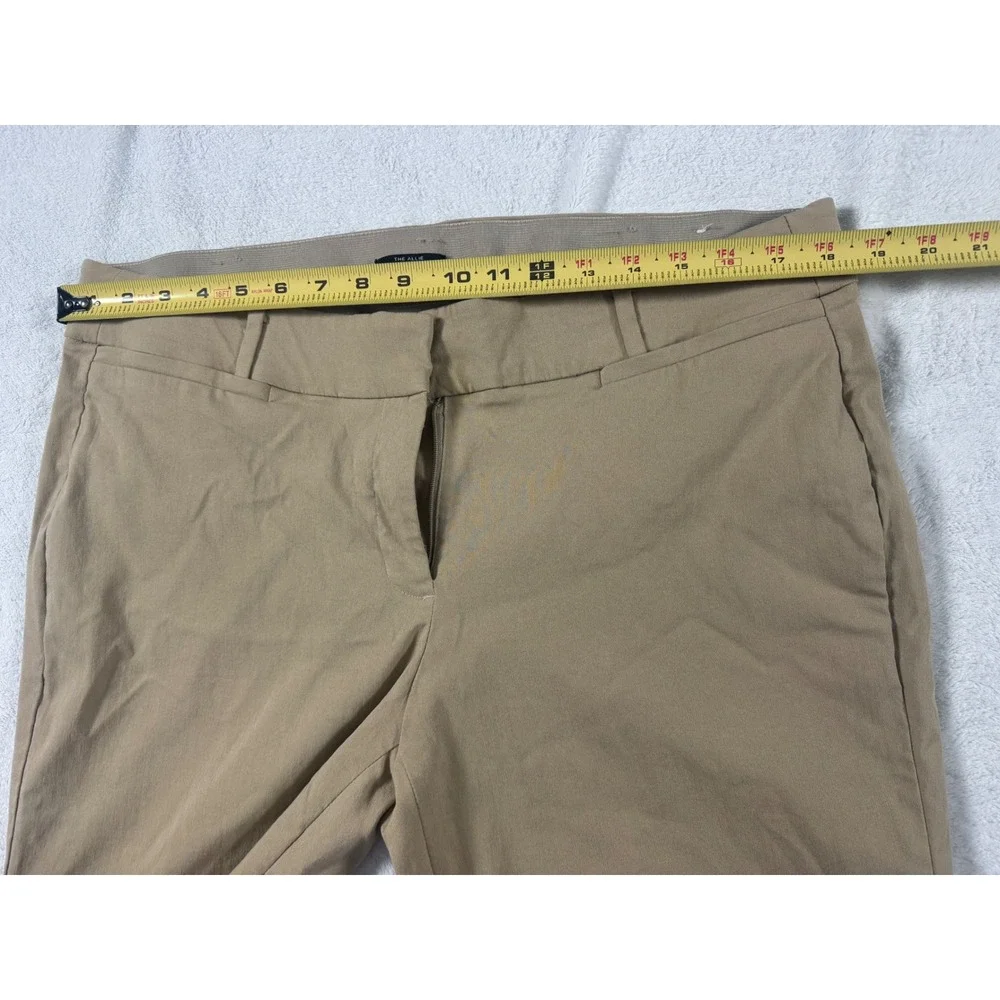 Lane Bryant The Allie Tan Khaki Straight Leg Dress Pants Womens 18R Stretch